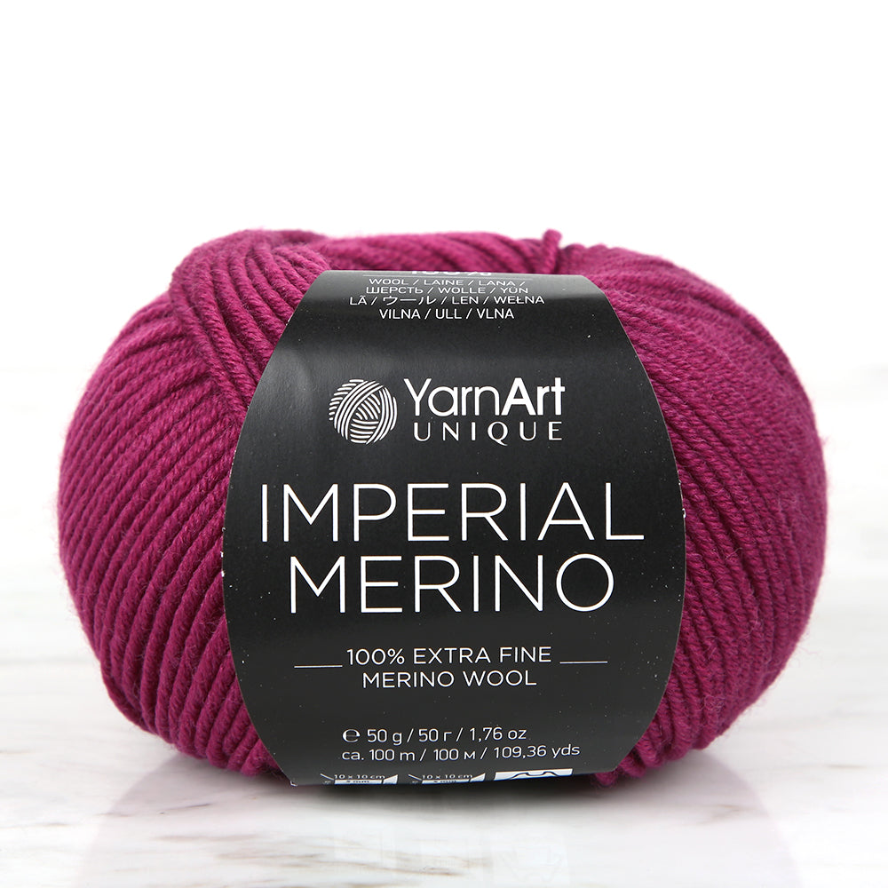 YarnArt IMPERIAL MERINO Mürdüm El Örgü İpi - 3319